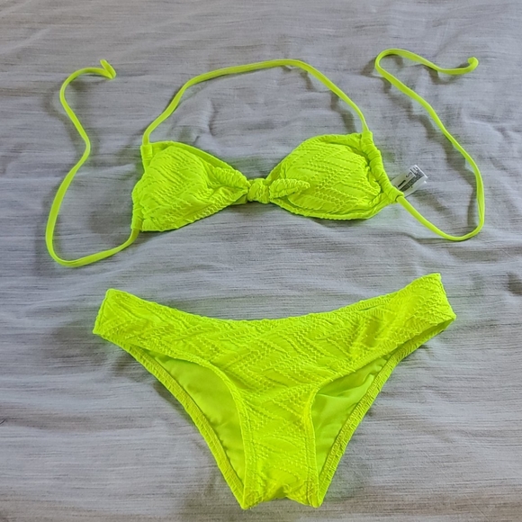 Neon Yellow Bikini - Picture 1 of 7